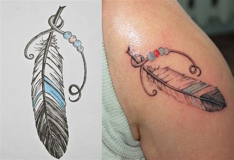 feather tattoo with name inside|Feather Tattoos: Meaning, Symbolism, Design and Tattoo Ideas.